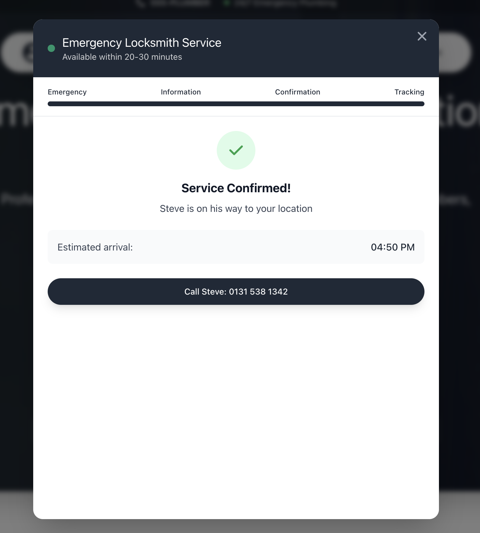 Professional plumber using modern emergency response technology